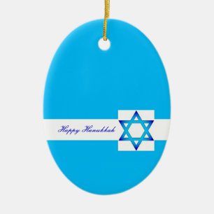 Happy Hanukkah-versiering Keramisch Ornament