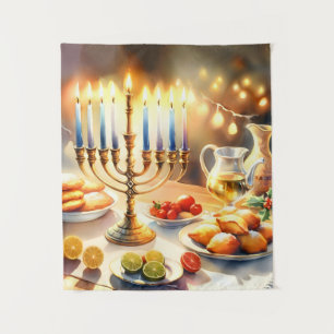 Happy Hanukkah Wandkleed