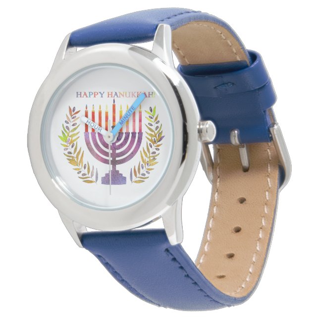 Happy Hanukkah Watch Horloge (Gekanteld)