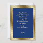 Happy Hanukkah.  Wenskaarten Feestdagenkaart (Achterkant)