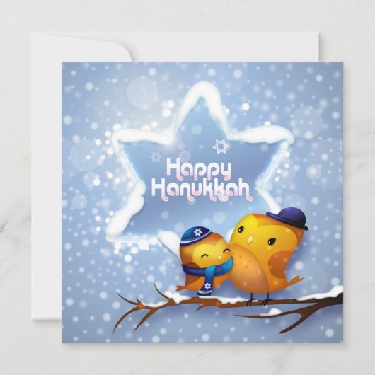 Happy Hanukkah Winter Snow Birds (Voorkant)