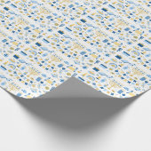 Happy Hanukkah Wrapping Paper Cadeaupapier (Hoek)