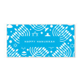 Happy Hanukkah Zelfinktende Stempel (Design)