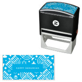 Happy Hanukkah Zelfinktende Stempel (In situ)