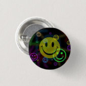 HAPPY HAPPY JOY JOY JOY RONDE BUTTON 3,2 CM (Voorkant /achterkant)