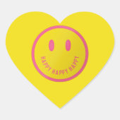 Happy Hart Sticker (Voorkant)