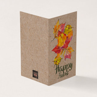 Happy Harvest greeting card - blank inside Kaart
