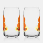 Happy Harvest Pumpkin Cat Blikvorm Glas (Links)