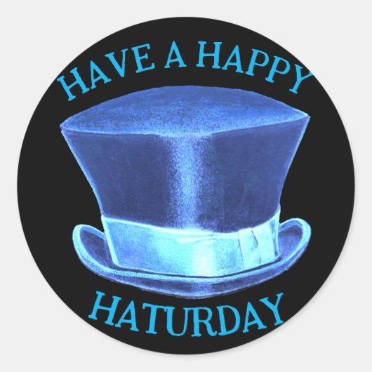 Happy Haturday Pet Sticker (Voorkant)