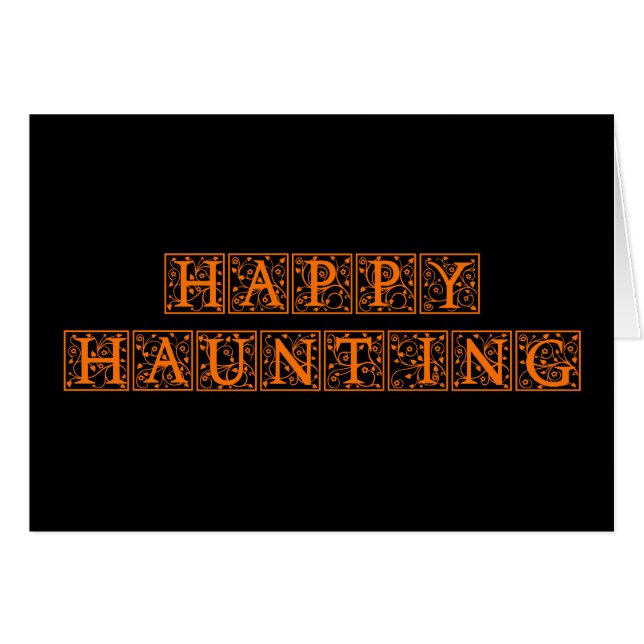 Happy Haunting (Voorkant Horizontaal)