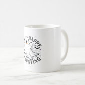 Happy Haunting Ghost Halloween Spooky Koffiemok (Voorkant rechts)