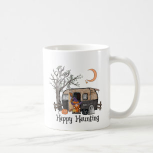 Happy Haunting Halloween Camper Spooky Witch Koffiemok