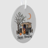 Happy Haunting | Halloween Camper | Spooky Witch Ornament (voorkant)
