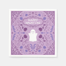 "Happy Haunting" Mooie Halloween Geest Papieren Bo