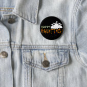 Happy Haunting-overhemden en -cadeaus Ronde Button 5,7 Cm (In situ)