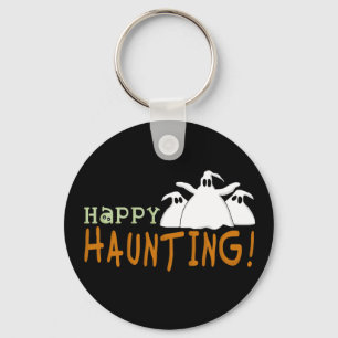 Happy Haunting-overhemden en -cadeaus Sleutelhanger