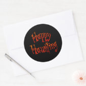 Happy Haunting Ronde Sticker (Envelop)