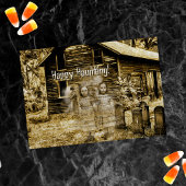 Happy Haunting Spooky Ghosts Kaart