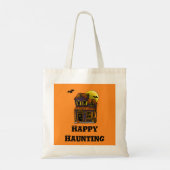 Happy Haunting Trick or treat Canvas Canvas tas (Achterkant)