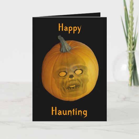 Happy Haunting Wenskaart Kaart (Voorkant)