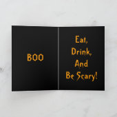 Happy Haunting Wenskaart Kaart (Binnen)