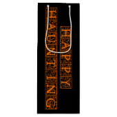 Happy Haunting Wijn Cadeautas (Voorkant)