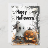 Happy Haunts -  Halloween Feestdagenkaart (Voorkant)