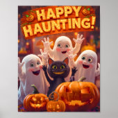 Happy Hauny - Poster d'Halloween pour enfants (Devant)