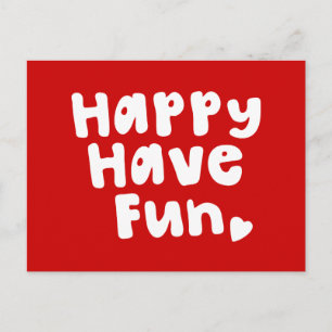 Happy have Fun Briefkaart