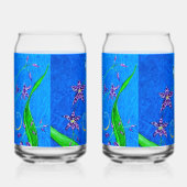 Happy Hawaiian Orchid Bird Blikvorm Glas (Links)