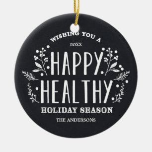 Happy Healthy Holiday   Vakantievorming Keramisch Ornament