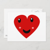 Happy Heart Briefkaart (Voorkant / Achterkant)