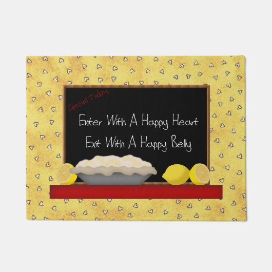 Happy Heart Happy Belly Deurmat (Voorkant)