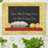 Happy Heart Happy Belly Serviette de cuisine (Plié)