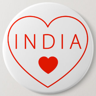 Happy Heart India Ronde Button 6,0 Cm