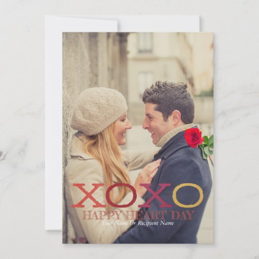 Happy Heart Plattegrondkaart 5x7 Kaart (Voorkant)