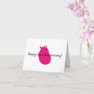 Happy Heart Transplantaversary Script Notecard Kaart