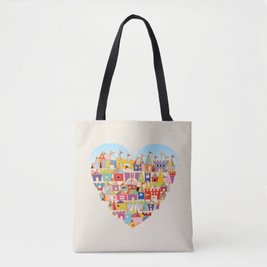 Happy Heart Village Tote Bag (Voorkant)