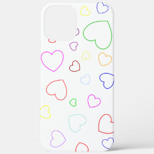 Happy Hearts 1 - Colorful - Cute Girly Coque -