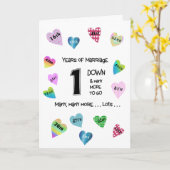 Happy Hearts 1e Jubileum Kaart (Gele Bloem)