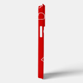 Happy Hearts 3 - Coque rouge-coque iphone Mate (Verso / Droite)