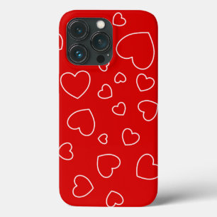 Happy Hearts 3 - Rood Case-Mate iPhone Hoesje