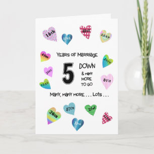 Happy Hearts 5e Jubileum Kaart