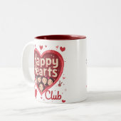 Happy Hearts Club - Mug de Saint Valentin avec Ret (Devant gauche)
