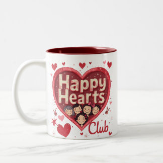 Happy Hearts Club - Valentijnsdag Mok met Retro