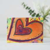 Happy Hearts Custom Petites invitations ou Invitat (Debout devant)