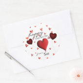 Happy Hearts Custom Valentine's Day Stickers (Enveloppe)