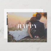 Happy Hearts Day Foto Valentijnsdag Briefkaart (Voorkant / Achterkant)