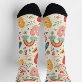 Happy Hearts - grillige Valentijnsdag Sokken