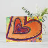 Happy Hearts Invitations personnalisées ou Invitat (Debout devant)